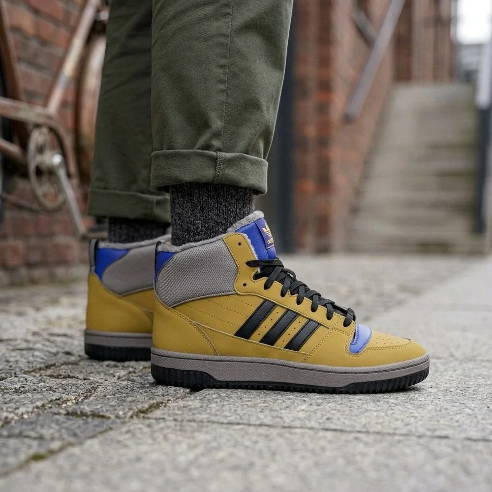 adidas Break Start Mid Winterized Mesa Royal Blue Mens Size 10 JP7513 NIB